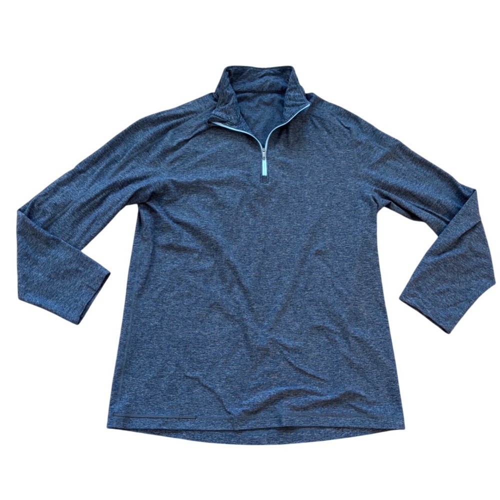 Lululemon Metal Vent Tech 1/2 Zip Pullover Blue Gray Mens Pullover Large